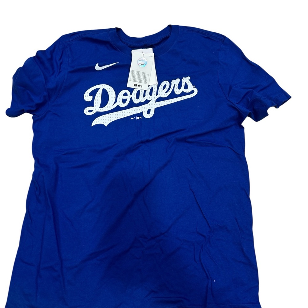 Nike Dodgers Royal Blue Logo Tee Otani #17 Large